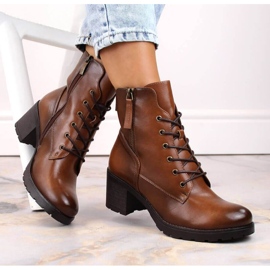 Potocki W WOL177B camel high heel and platform ankle boots brown 2