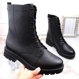 Rieker Comfortable, insulated leather boots Remonte W RKR622, black 1