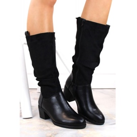 Jezzi W JEZ420A insulated high-heeled boots, black 1