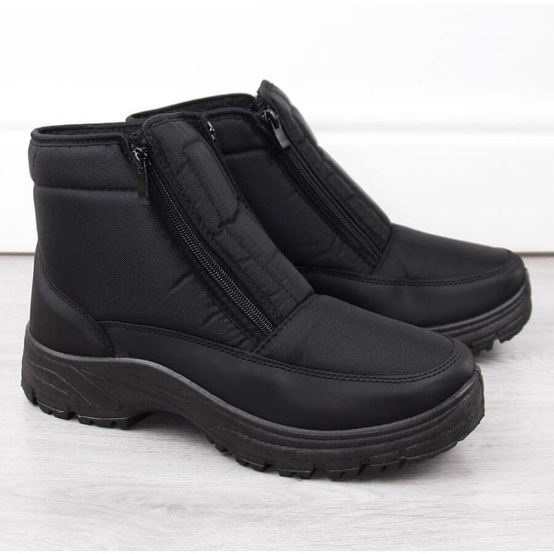 News M EVE439 black insulated snow boots 1