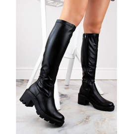 Potocki boots on a high heel and platform W SZ12267 WOL196 black 1