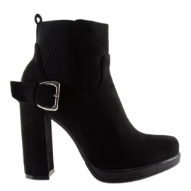 Black suede m267p black boots on the post 1