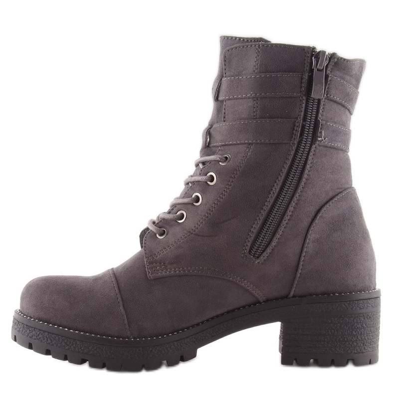 Gray Boots Workery Suede gray TS10 Gray grey 1