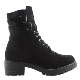 Black Boots Workery Suede black TS10 Black 1