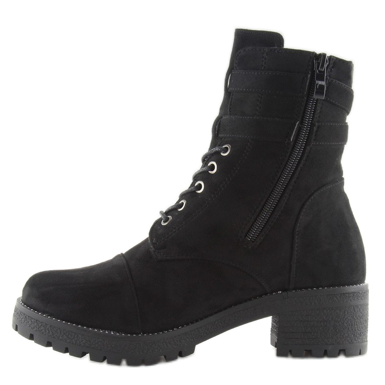 Black Boots Workery Suede black TS10 Black 2