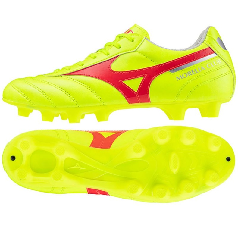 Mizuno Morelia Ii Club Md M P1GA241645 shoes yellow 1 Mizuno Morelia Ii Club Md M P1GA241645 shoes yellow 1