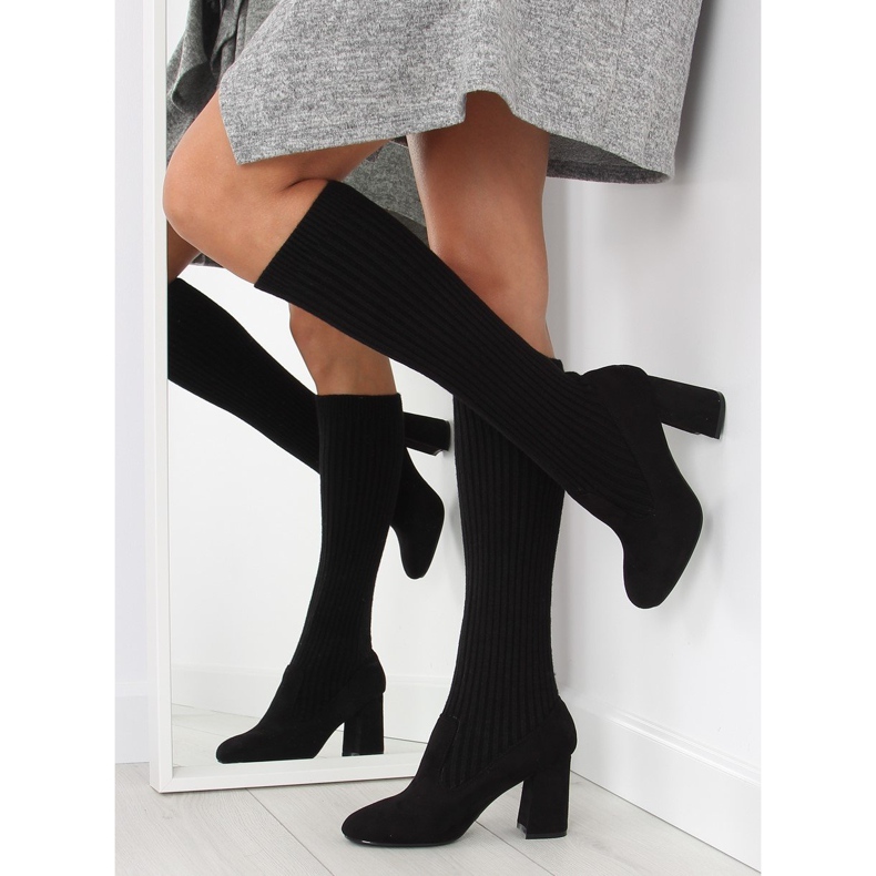 Black sock boots with black shank 1