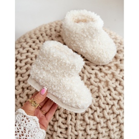 Children's Snow Boots With Fur, Sheepskin Light Beige Mevael 5