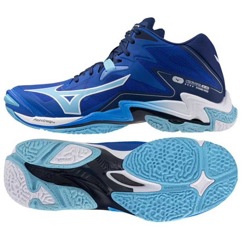 Mizuno Wave Lightning Z8 Mid V1GA240501 shoes blue 1