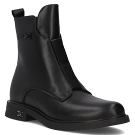 Filippo DBT6527/24 Bk leather boots, black 1