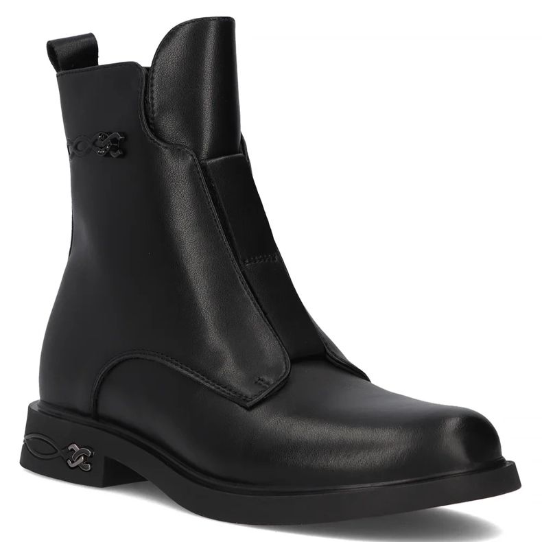 Filippo DBT6527/24 Bk leather boots, black 1