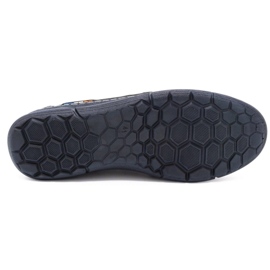 Olivier Men's slip-on shoes 283GT navy blue 1