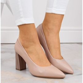 Sergio Leone W PB217 SK404B stiletto pumps beige 1