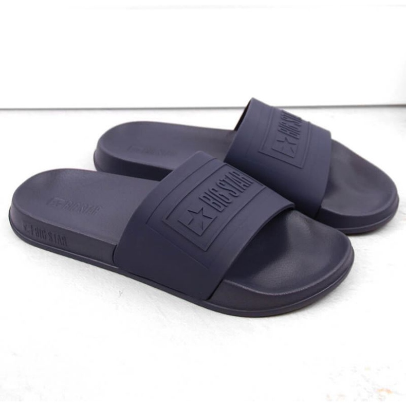 Big Star INT1985B flip-flops, navy blue 1