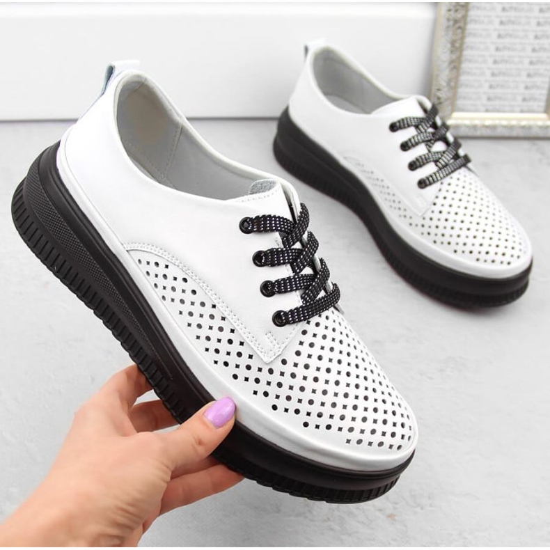 Artiker openwork shoes W 54C1708 HBH70B white 1