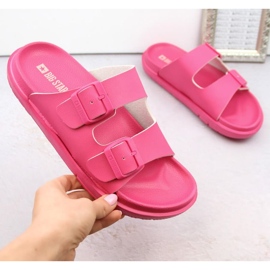 Big Star INT2004E foam flip-flops with buckles, fuchsia pink 1