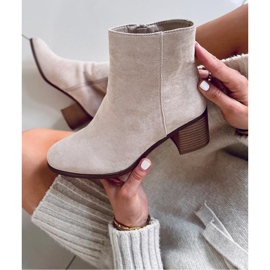 Classic Beige suede ankle boots 1