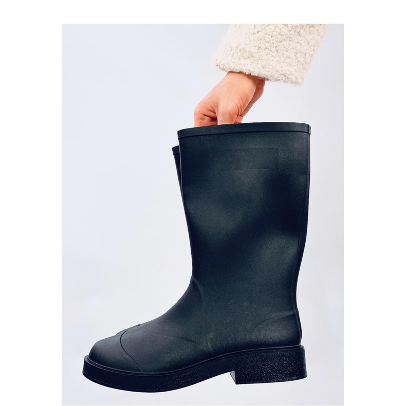 Women's matte galoshes black 1