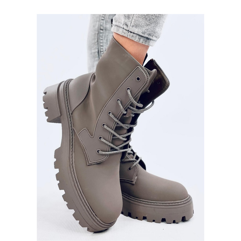 Tamar Green lace-up ankle boots - Inello 1