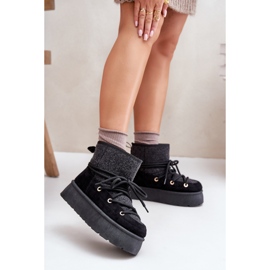 Snow boots Model HY868 Black 1