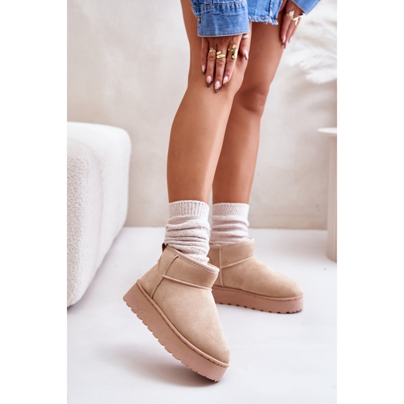 Snow boots Model 20216-4C Beige 1