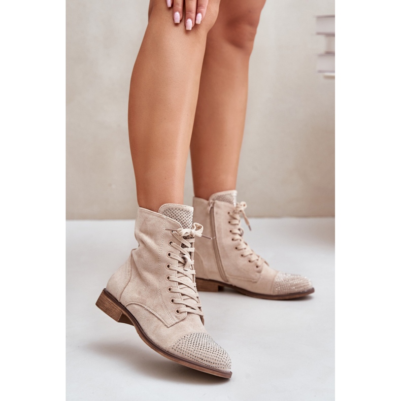 Boots Model DA132P Light Beige 1