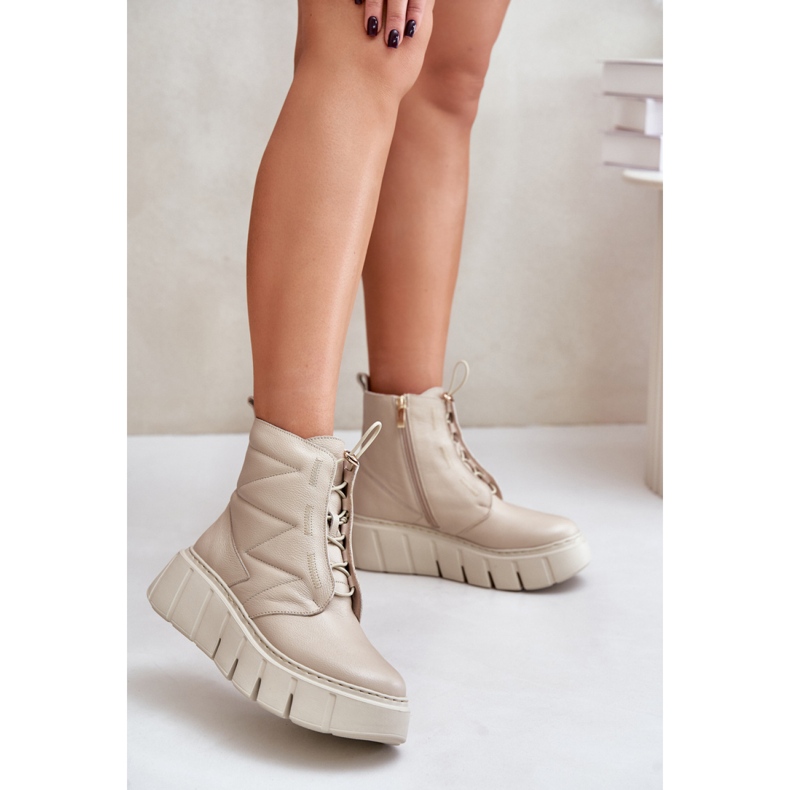 Zazoo 60472 Beige ankle boots 1 Zazoo 60472 Beige ankle boots 1