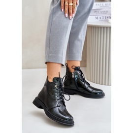 Boots Model Da LZ42-042 Dark Green Varnish 1