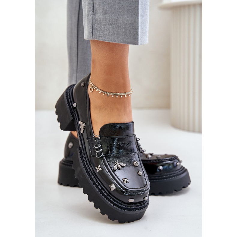 Shoes Model Da MR880-103 Black Lacquer 1