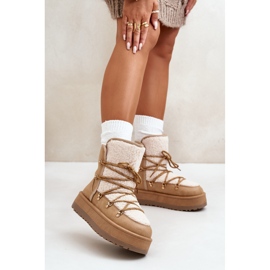 Light Brown snow boots 1