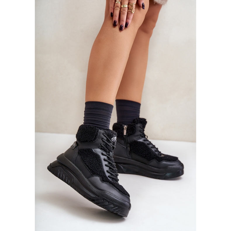 Lee Cooper LCJ-24-47-3145 Black Sports Shoes 1