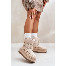 Snow boots Model 24889 Light Beige 1