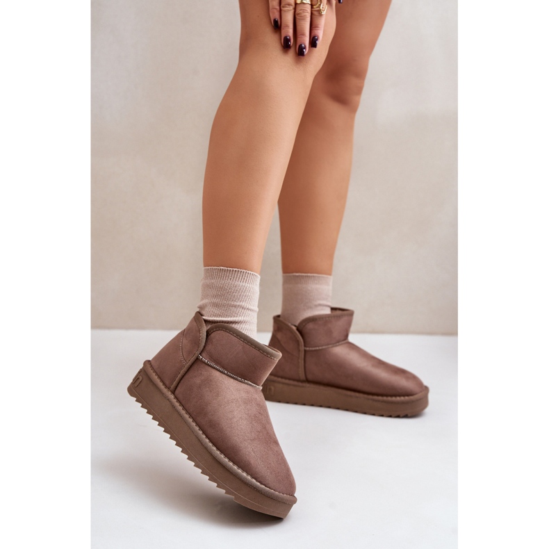 D.Franklin DFSH370010 Taupe snow boots beige 1