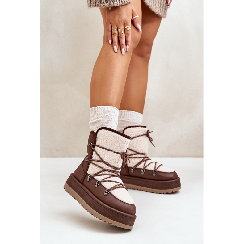 Snow boots Model 24889 Brown 1