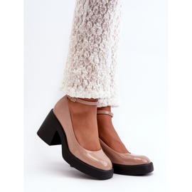 Pumps Model M383 Dark Beige 1