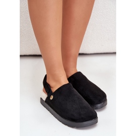 Slippers Model 100-418 Black 1