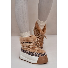 Big Star OO274A208 Brown/Leopard snow boots 1