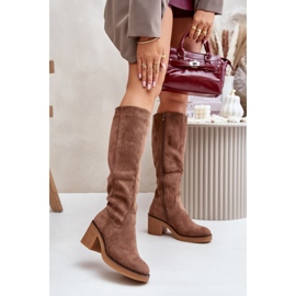 Jezzi Boots Model RMR2460-22 Brown 1