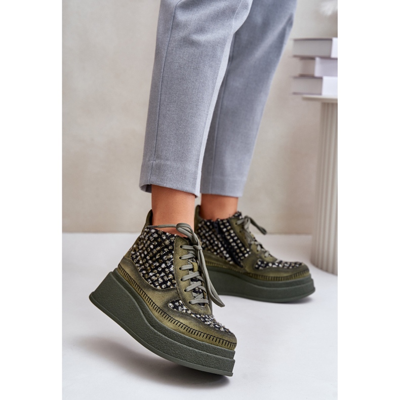 Maciejka 06759-09 Green ankle boots 1