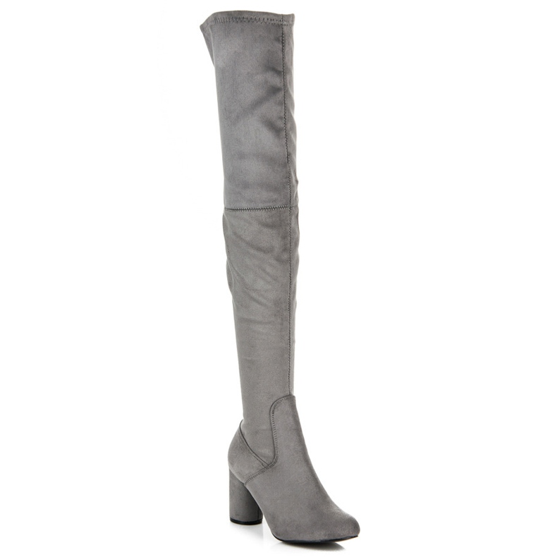 Vices High heeled thigh-high boots grey 1