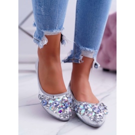 Ballet flats Model C87 Silver 1