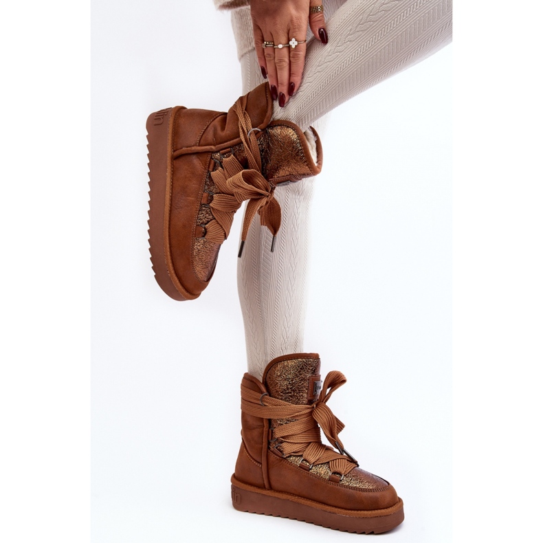 Snow boots Model DFSH370006 Brown 2