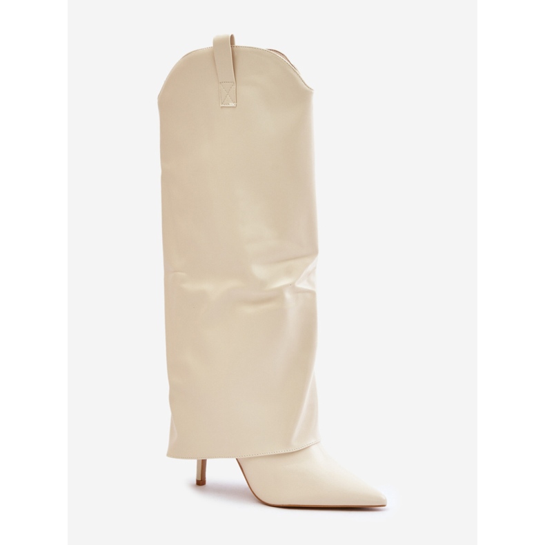 Model 35858 Light Beige boots 2