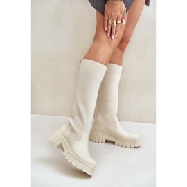 Boots Model RQ438 Light Beige 1