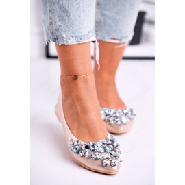 Ballet flats Model C87 Gold yellow 1