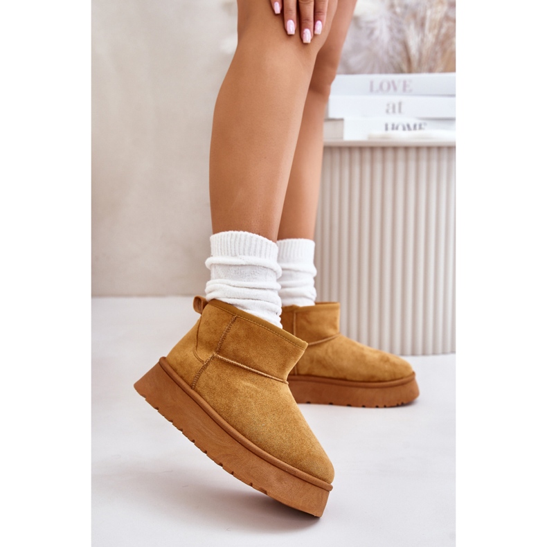 Snow boots Model 24BT26-7368 Camel brown 1