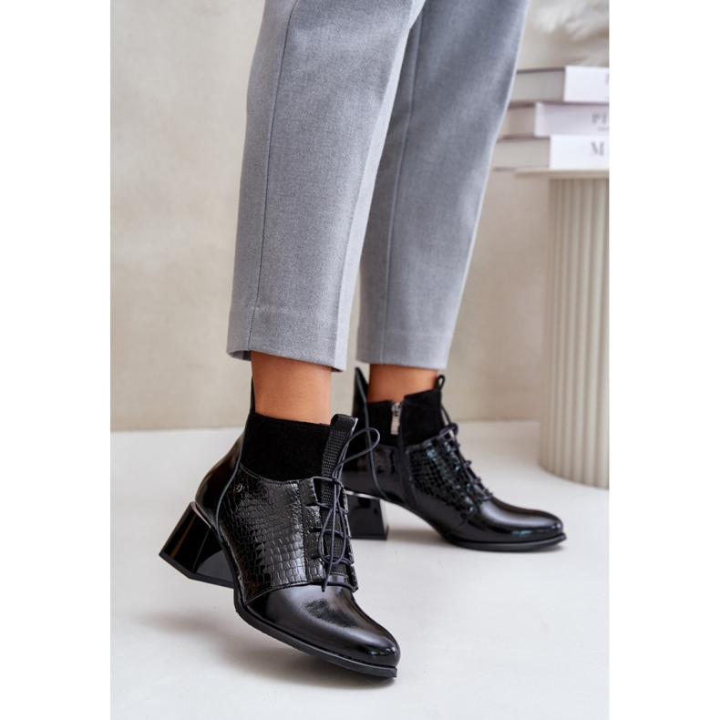 Zazoo 60503 Black ankle boots 1