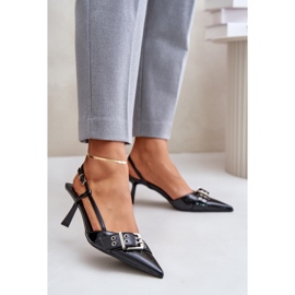 High heels Model P-1401 Black 1