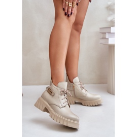 Zazoo 60483 Beige ankle boots 1