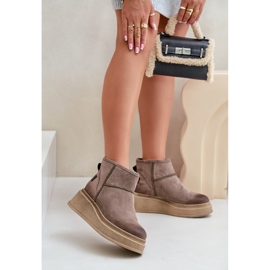 Maciejka 06769-02 Dark Brown snow boots 1